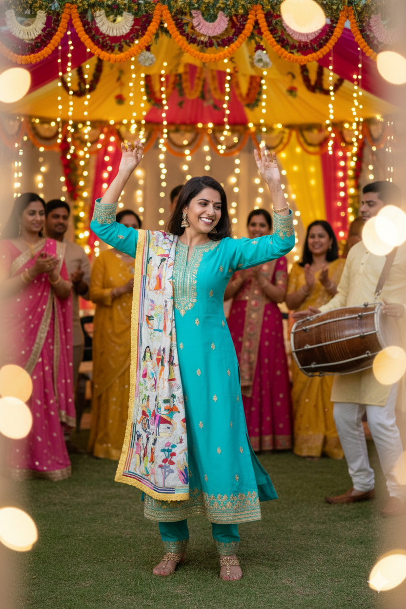 DESIGNER RAMAYANA KANTHA DUPATTA