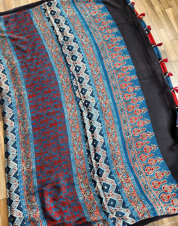 AJRAKH SILK SAREE