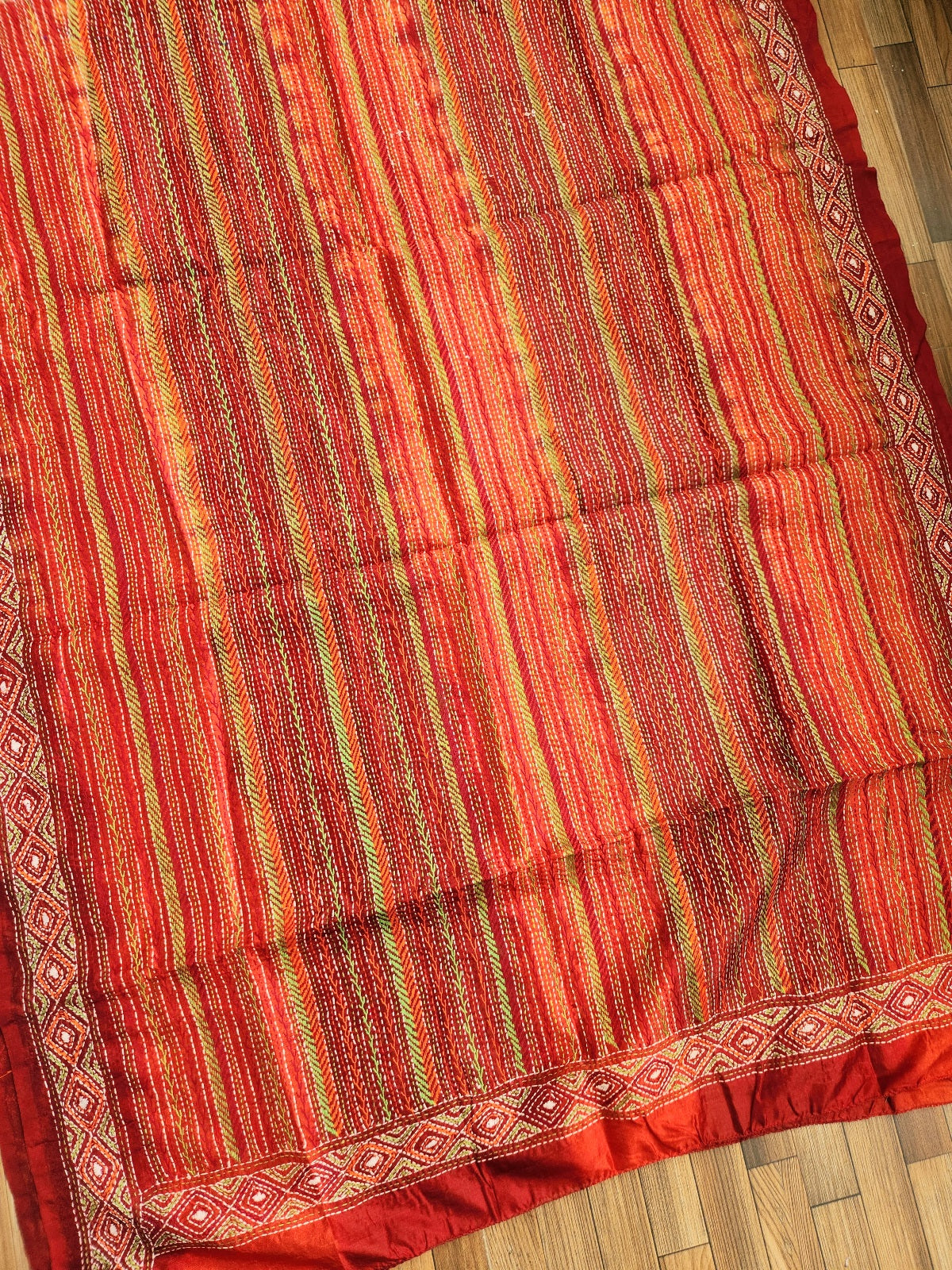 kanthadupatta red dupatta haldi look