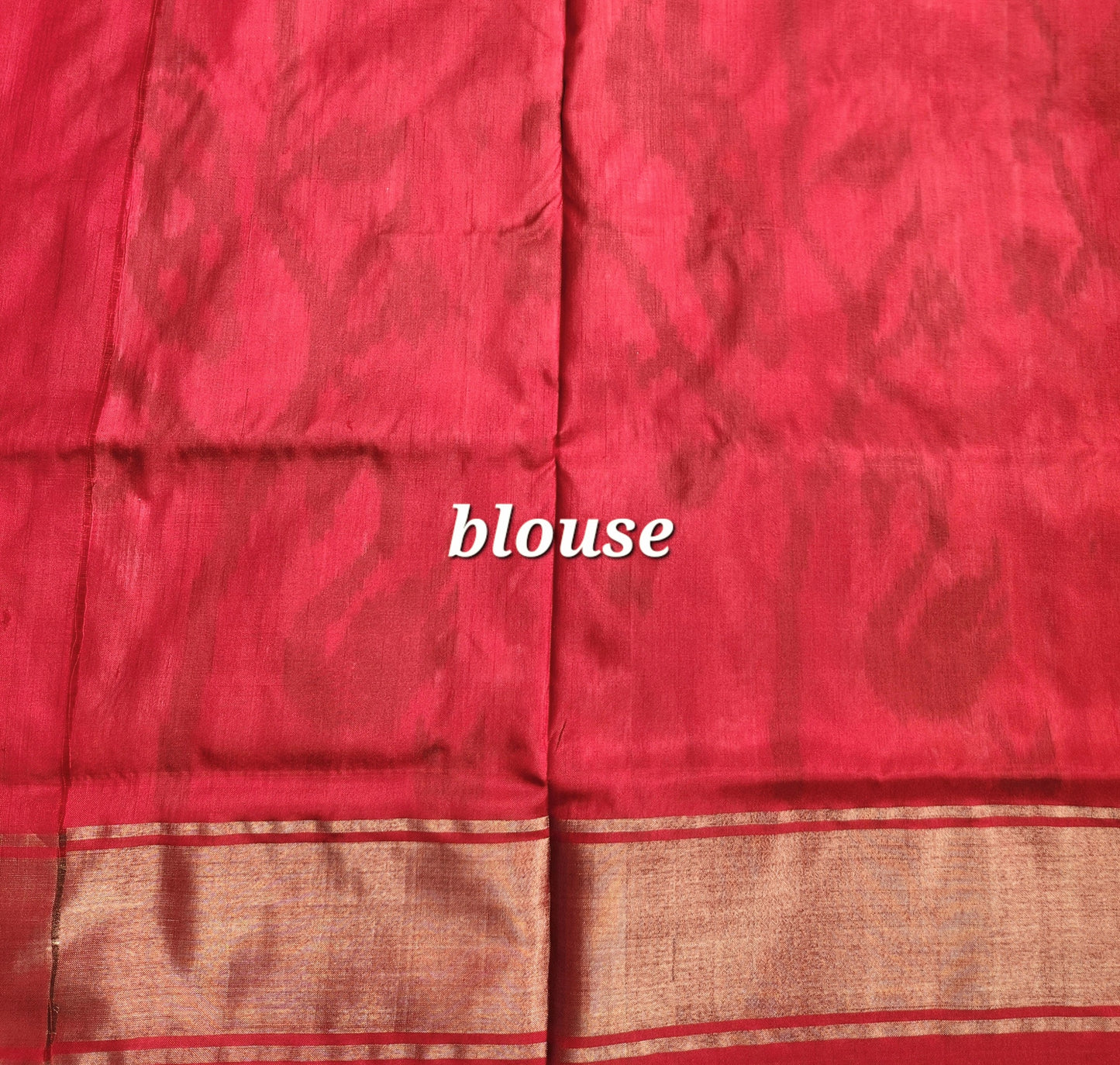 DOUBLE IKAT SILK SAREE - JUNGLE BOOK