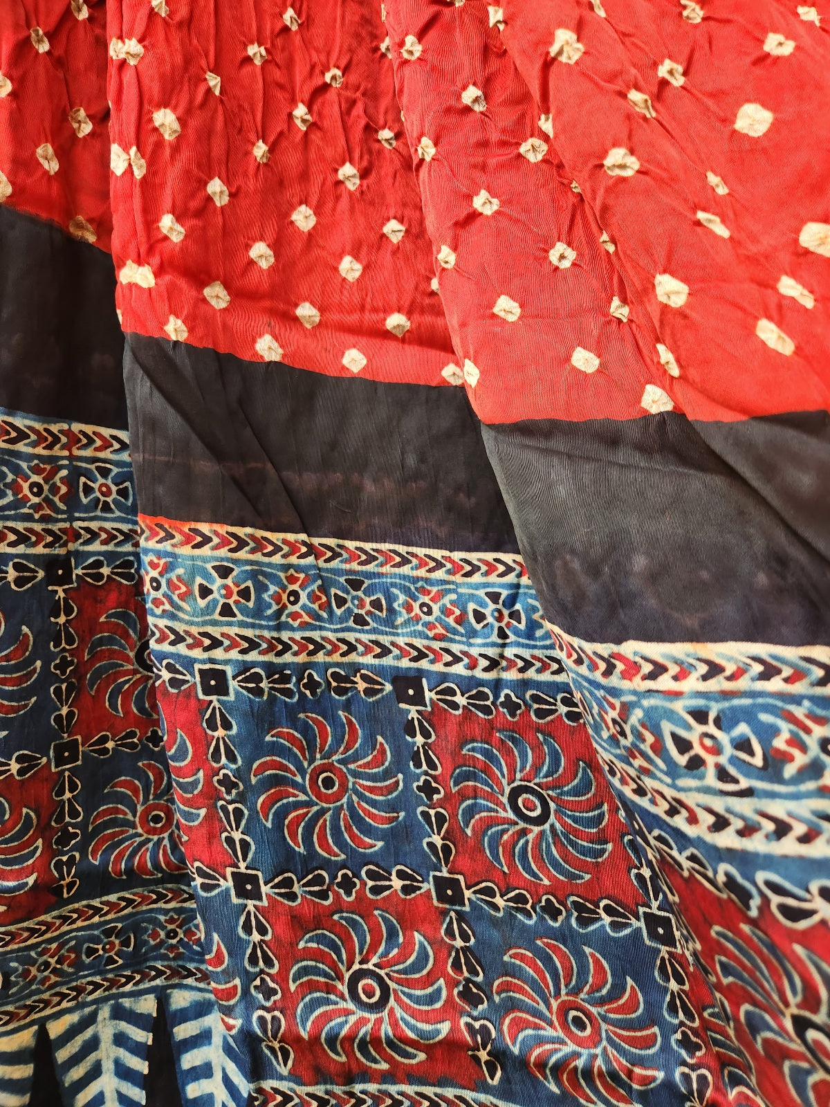 bandhani dupatta ajralkh bandhani bandhej silkdupatta bandhej dupatta ajrakh dupatta orange dupatta
