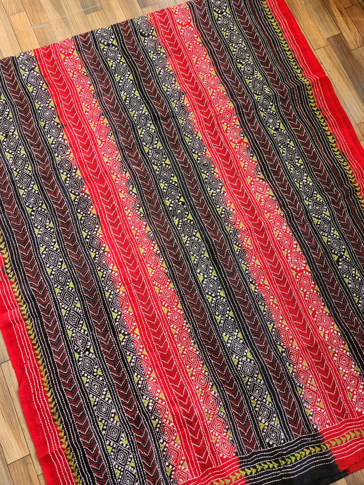 Kantha Dupatta black dupatta Red dupatta