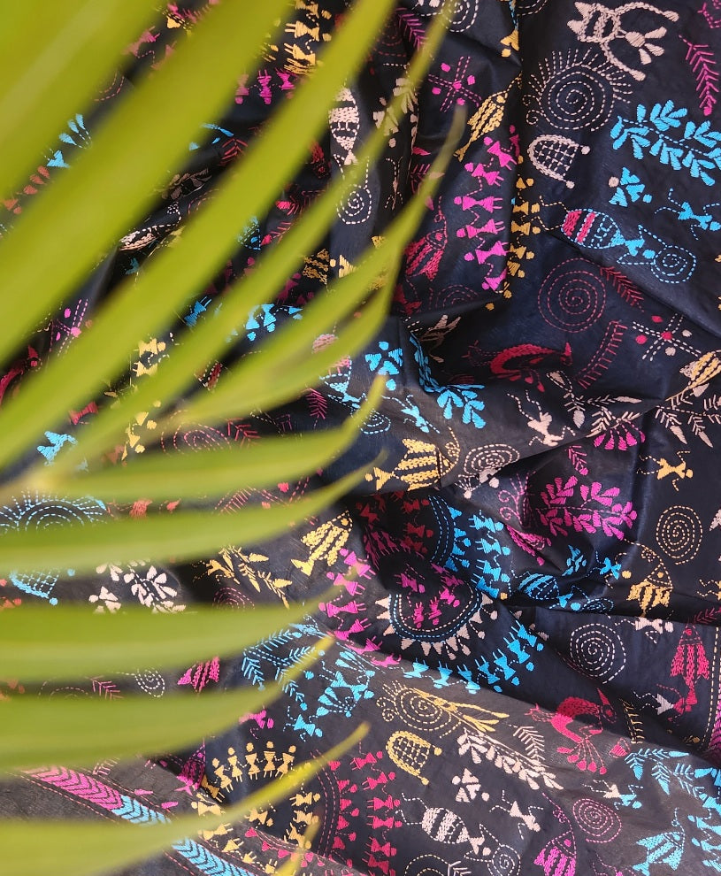 WARLI KANTHA DUPATTA