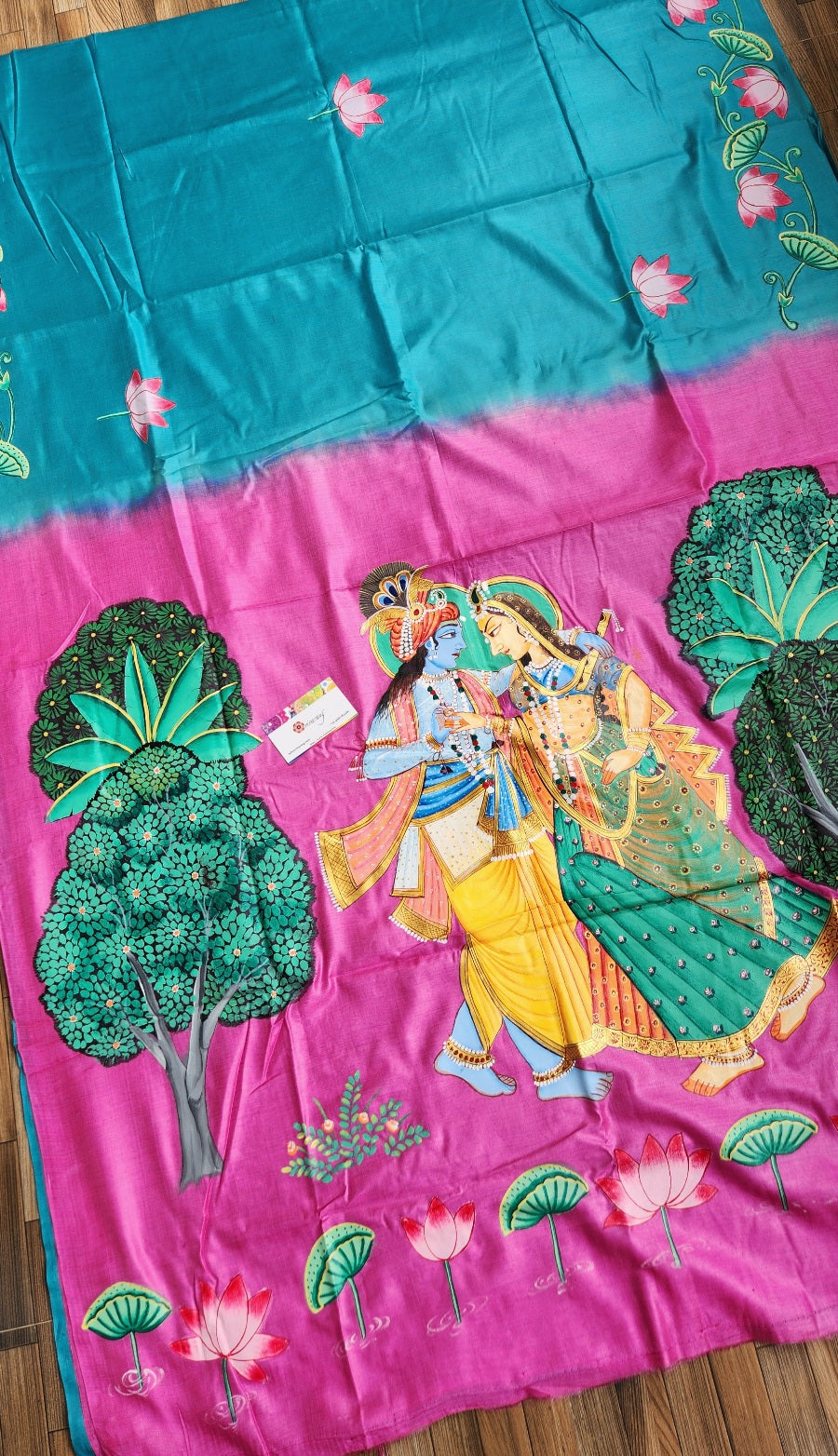 PICHWAI HANDPAINTED SAREE