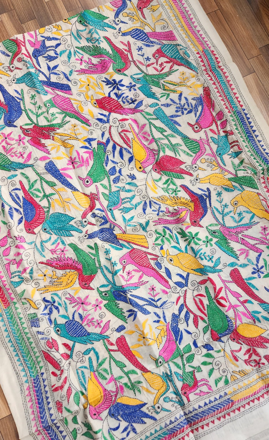 KANTHA DUPATTA - Birds