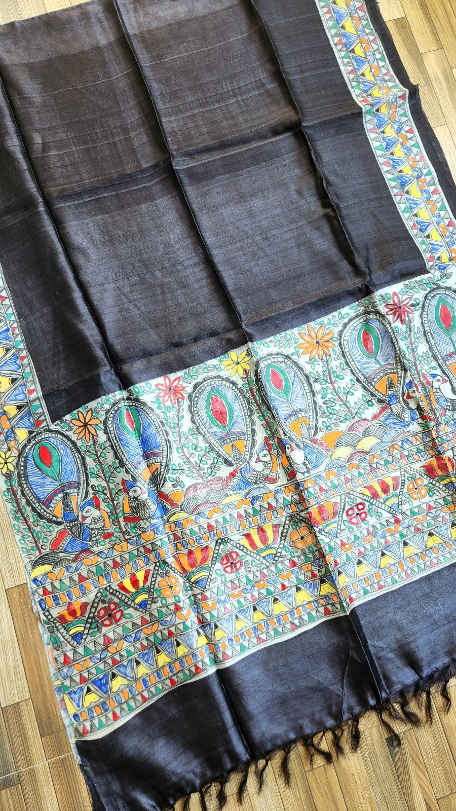 MADHUBANI DUPATTA -Mor