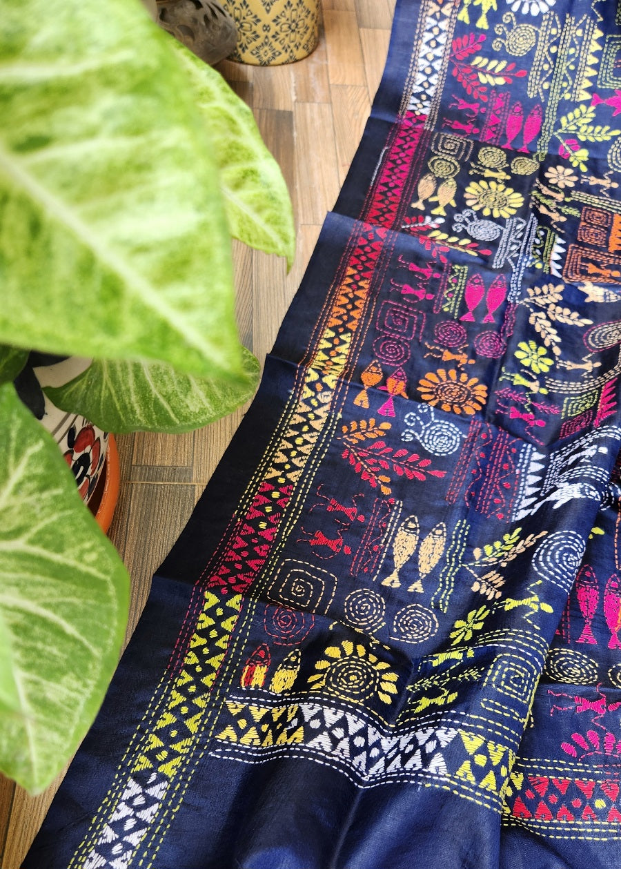 WARLI KANTHA DUPATTA