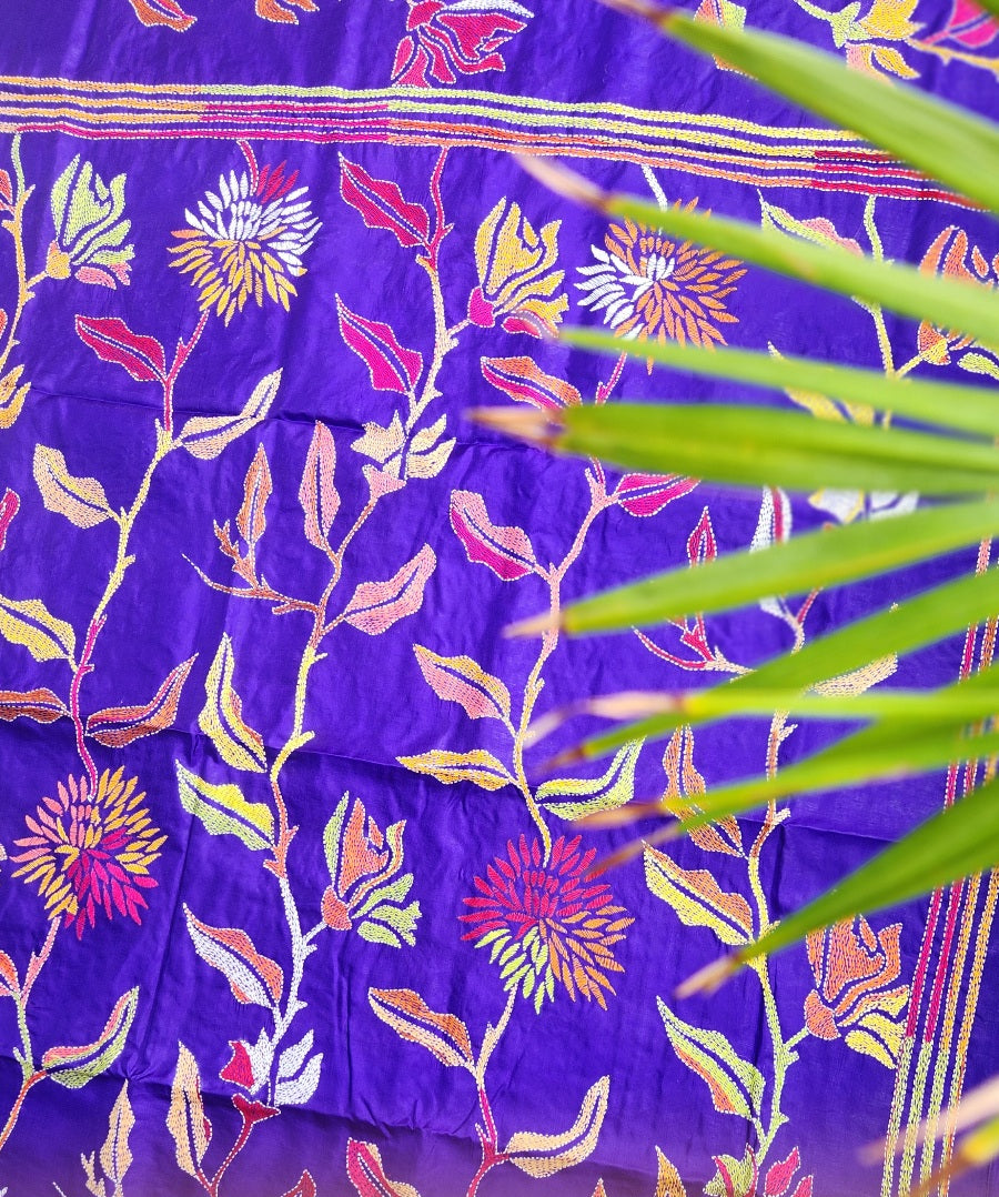DANDELION KANTHA SAREE