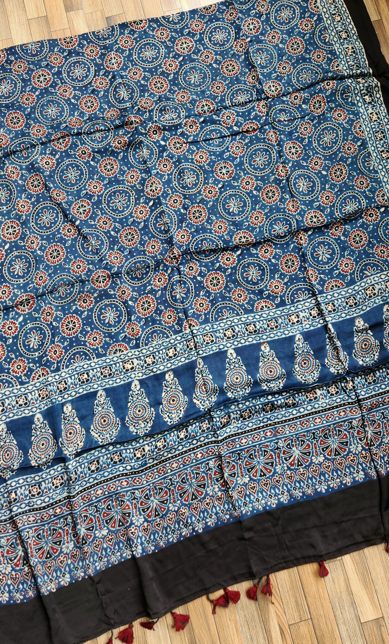 AJRAKH SILK DUPATTA