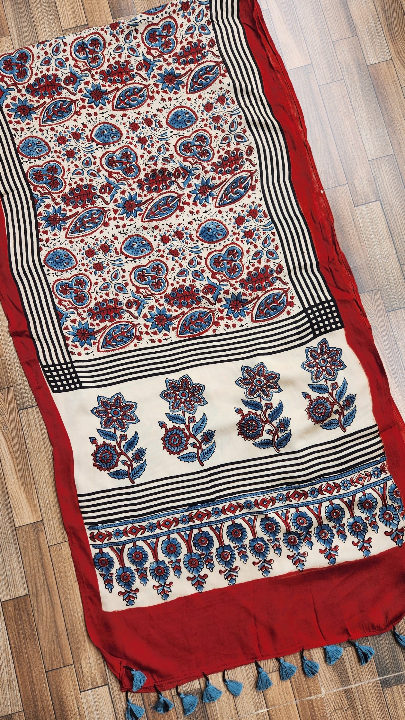 AJRAKH SILK STOLE