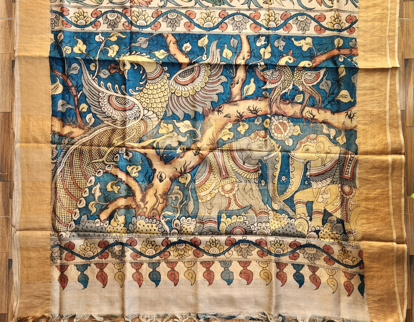 KALAMKARI SILK SAREE - Prakarti