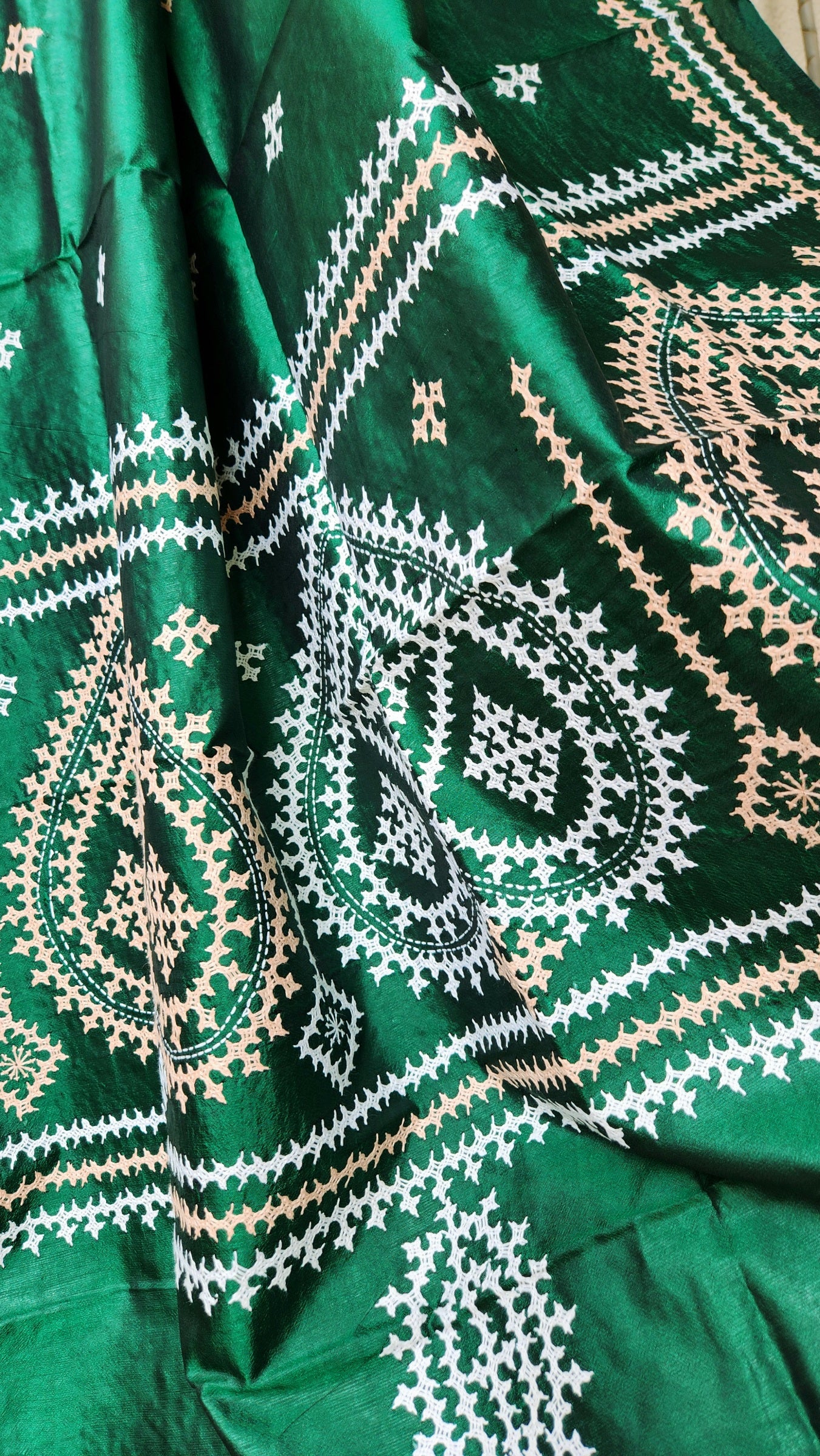 KUTCHWORK SILK DUPATTA