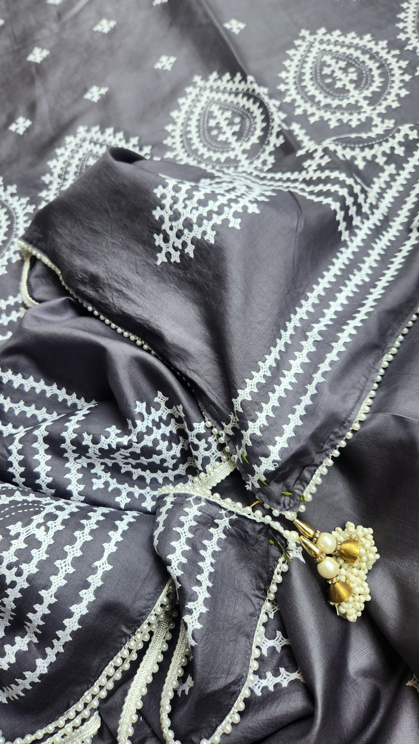 KUTCHWORK SILK SAREE
