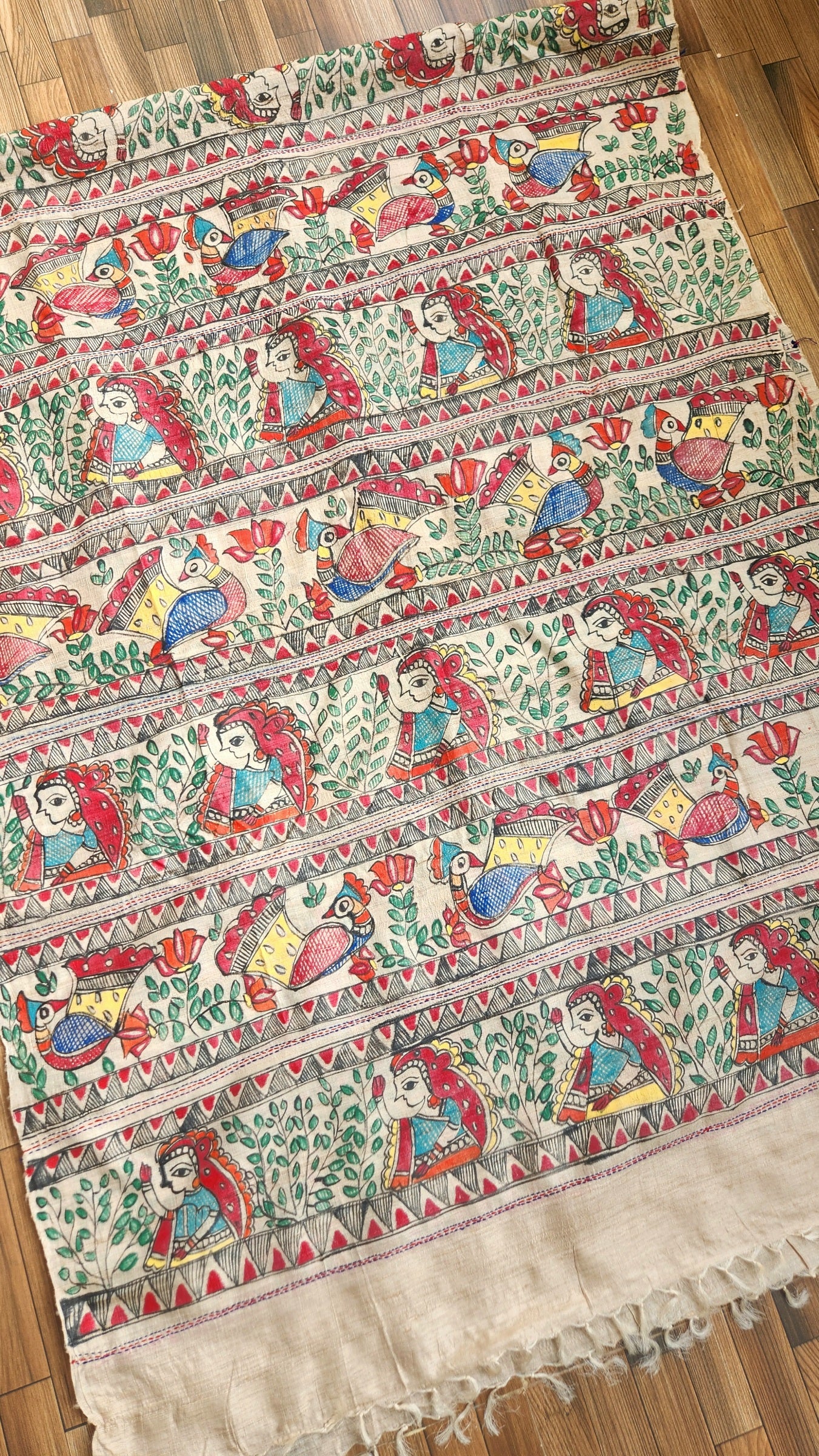 MADHUBANI SILK DUPATTA - Khushi