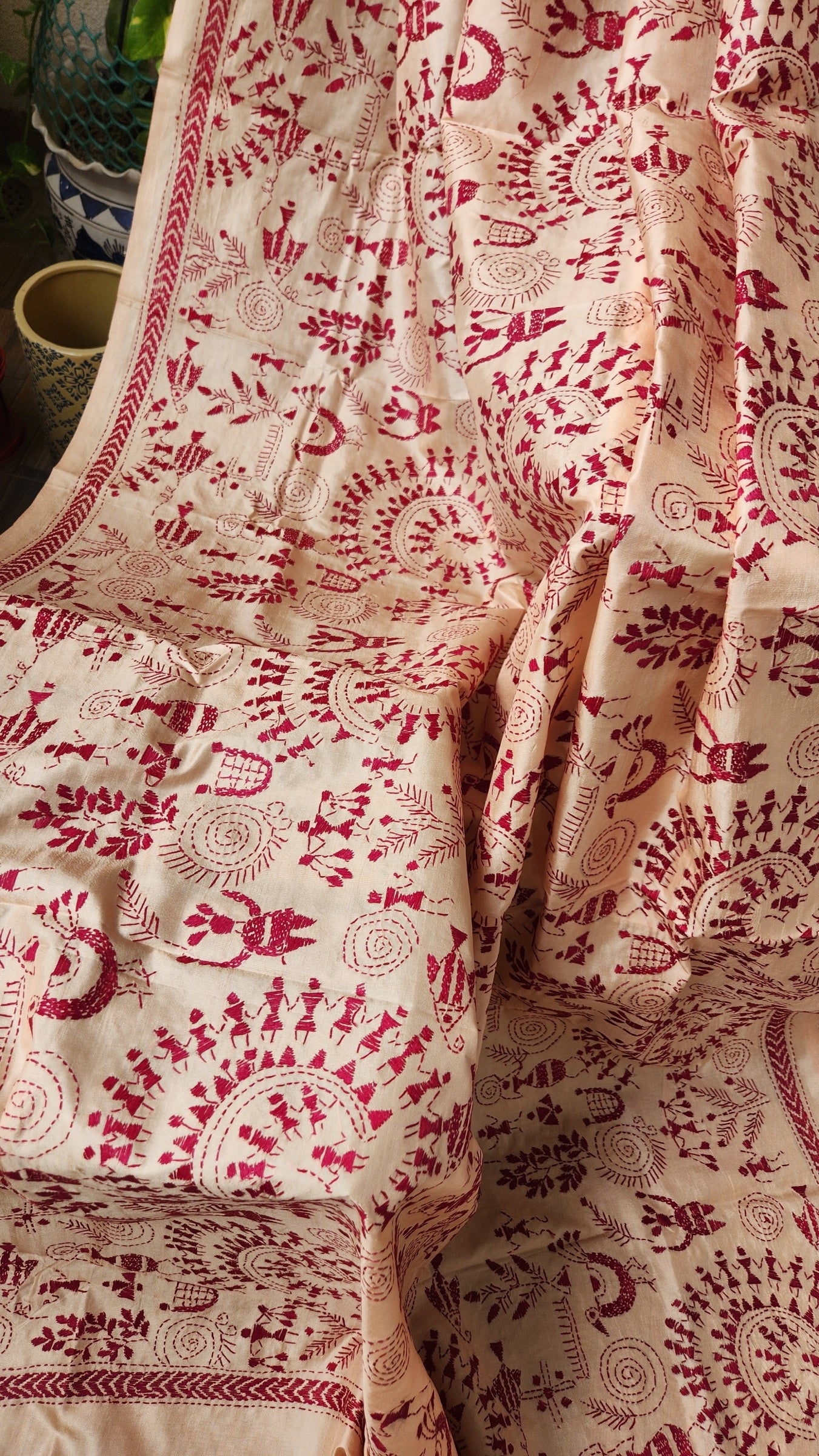 WARLI KANTHA DUPATTA