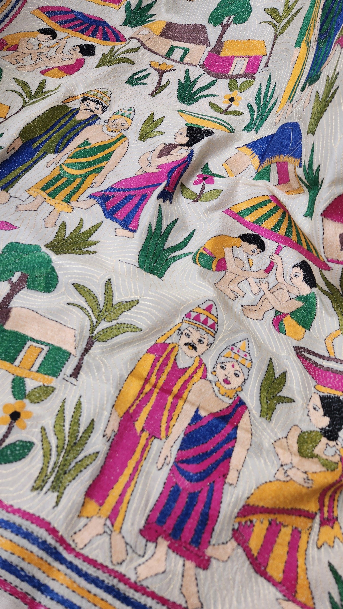 VILLAGE WEDDING KANTHA DUPATTA