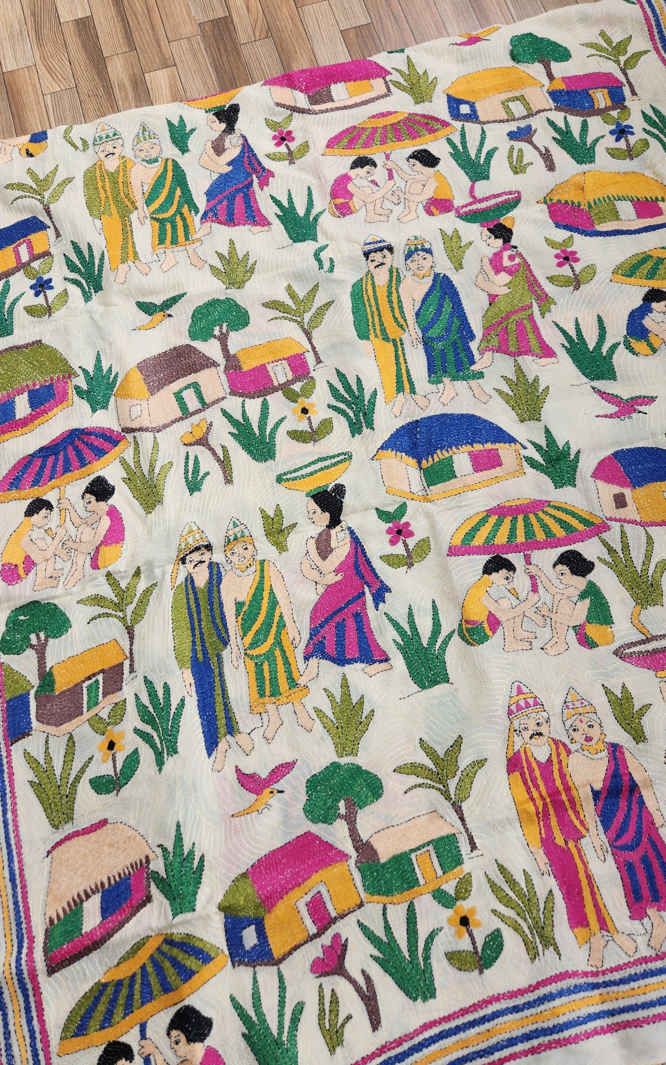 VILLAGE WEDDING KANTHA DUPATTA