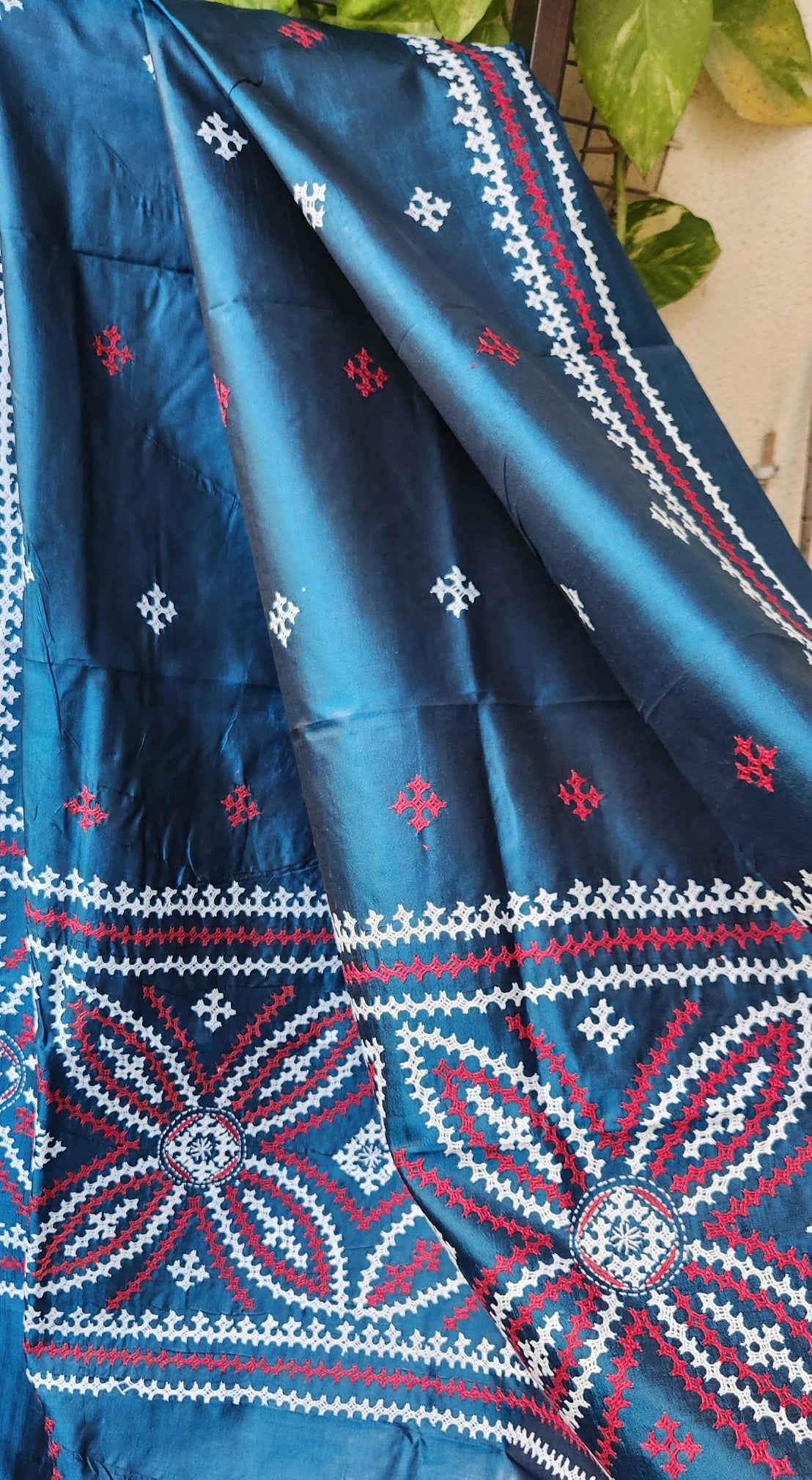 KUTCHWORK SILK DUPATTA