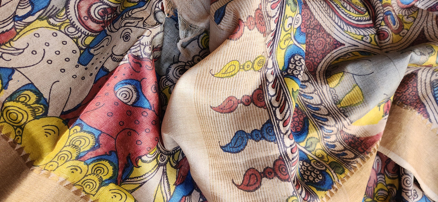 KALAMKARI SILK SAREE - CREATION