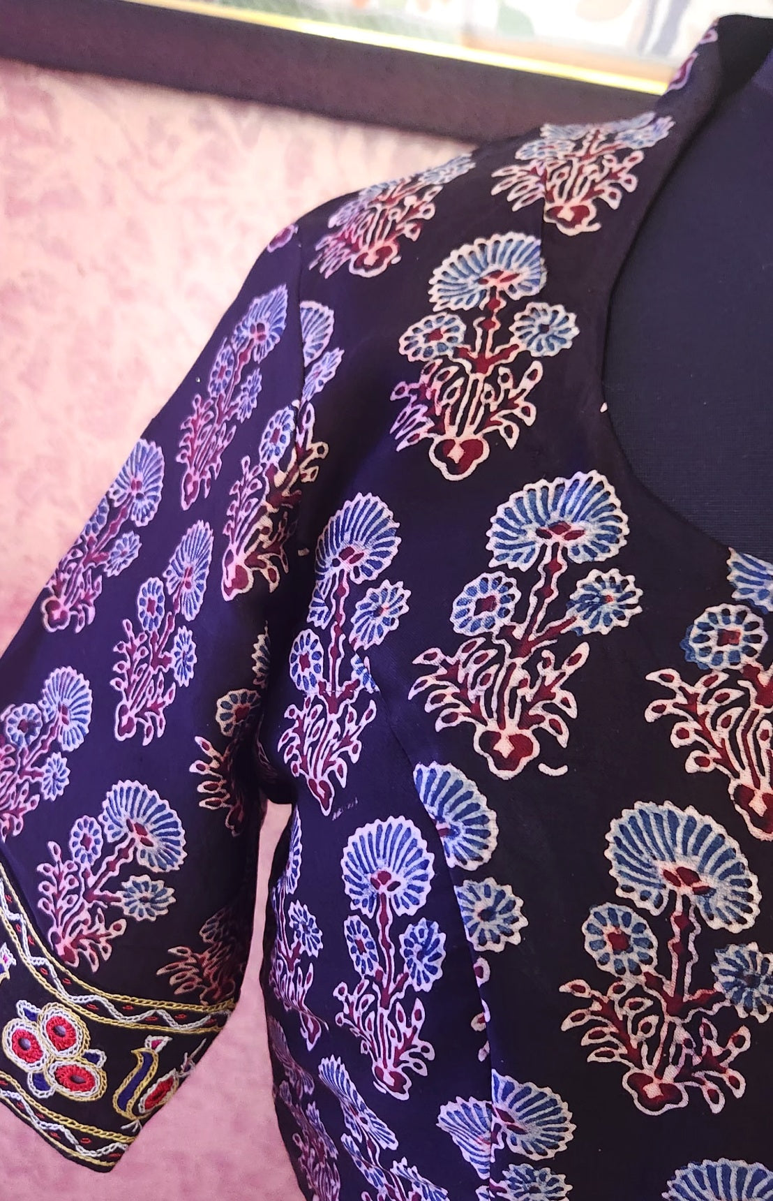 AJRAKH FABRIC BLOUSE