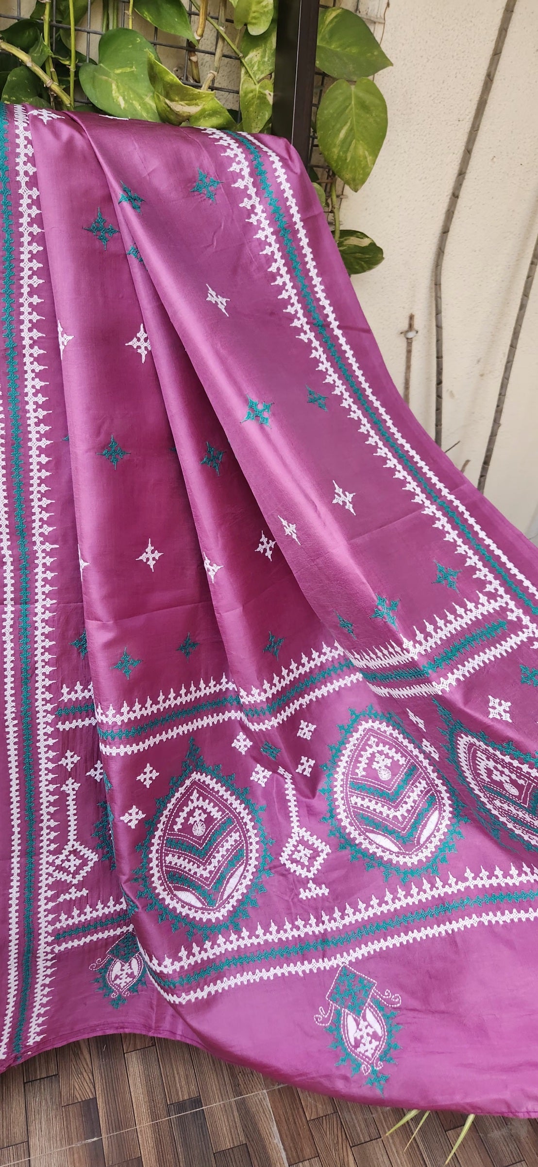 KUTCHWORK SILK DUPATTA