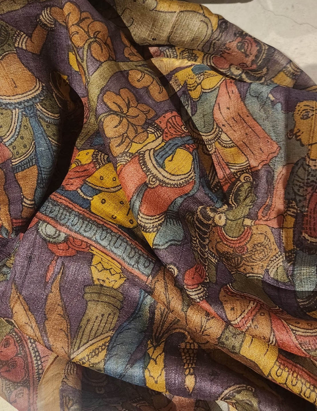KALAMKARI SILK DUPATTA