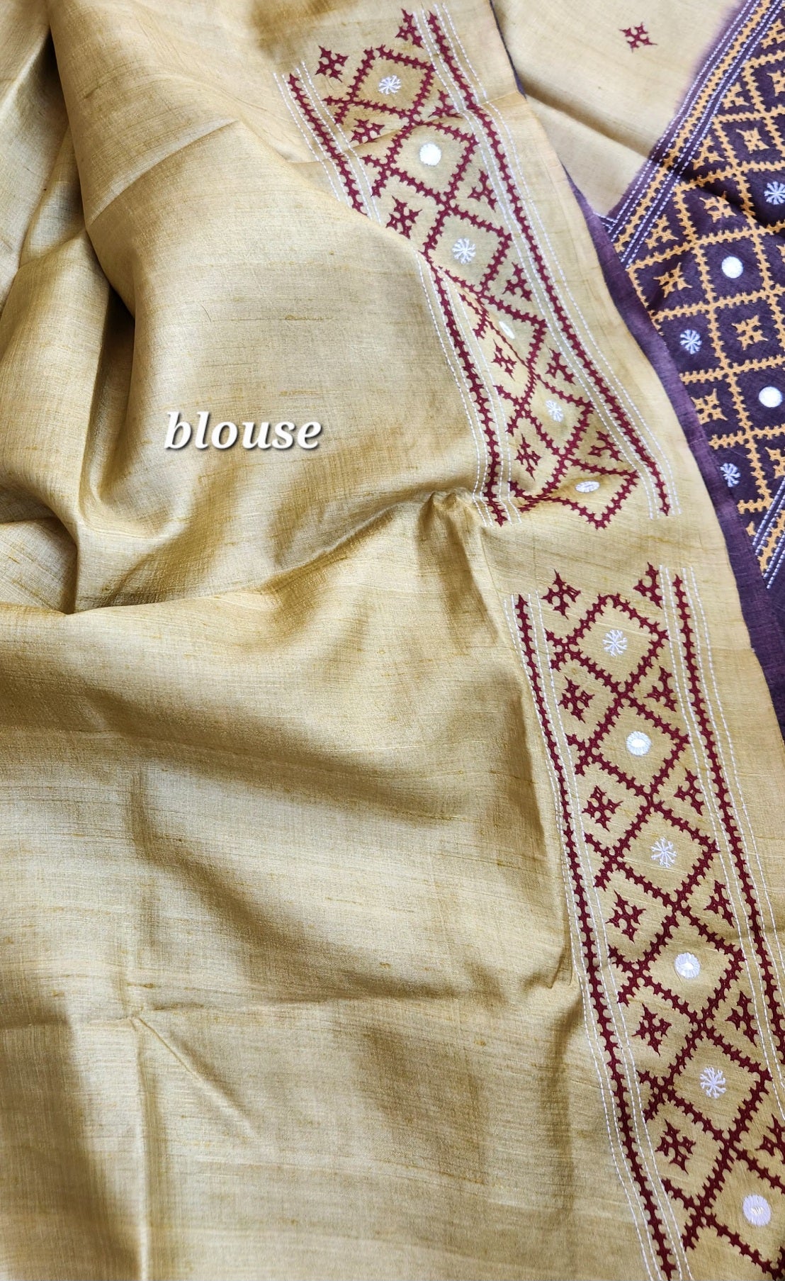 DESIGNER KUTCHWORK SILK SAREE
