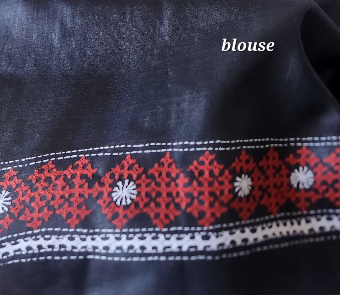 DESIGNER KUTCHWORK SILK SAREE