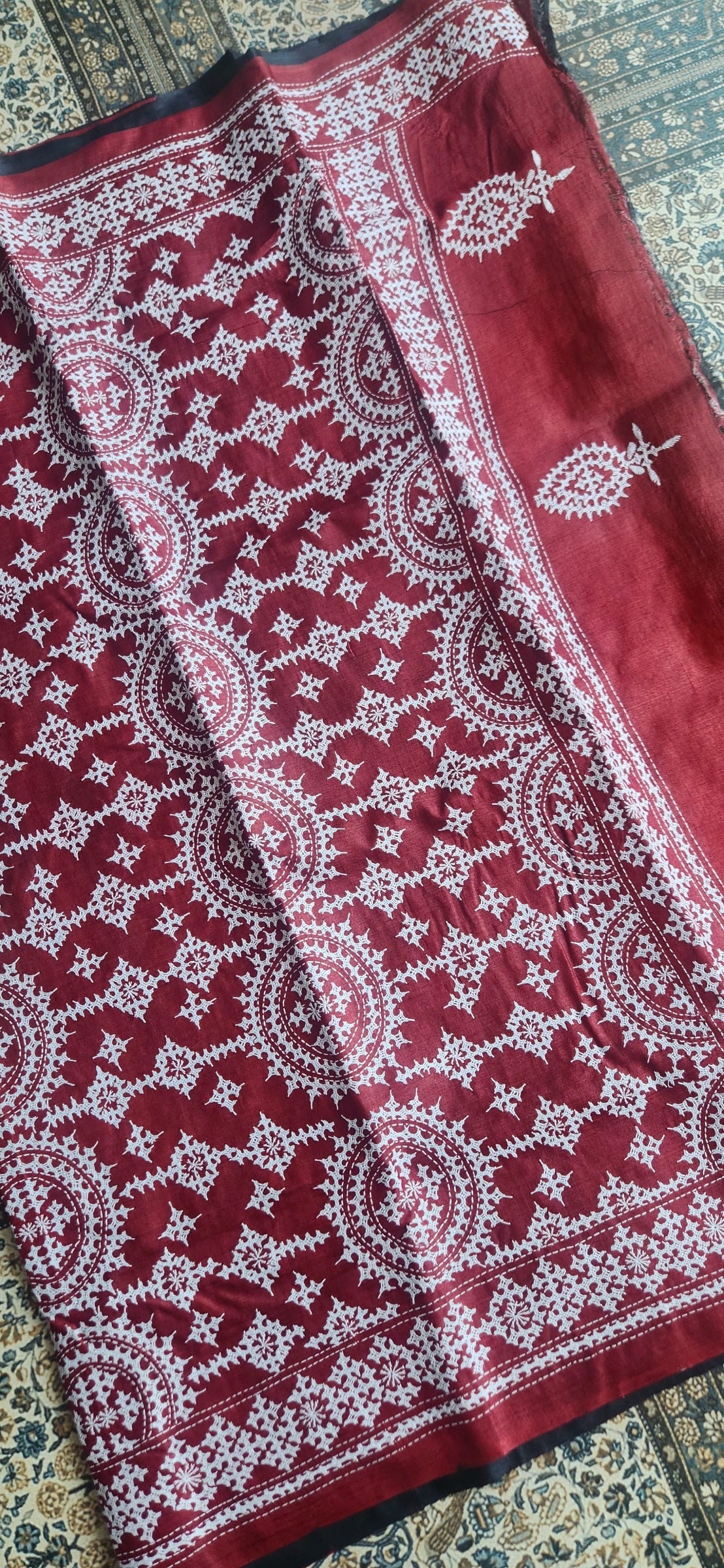 DESIGNER KUTCHWORK SILK SAREE