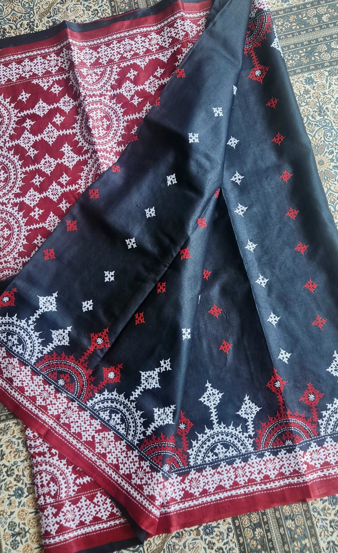 DESIGNER KUTCHWORK SILK SAREE