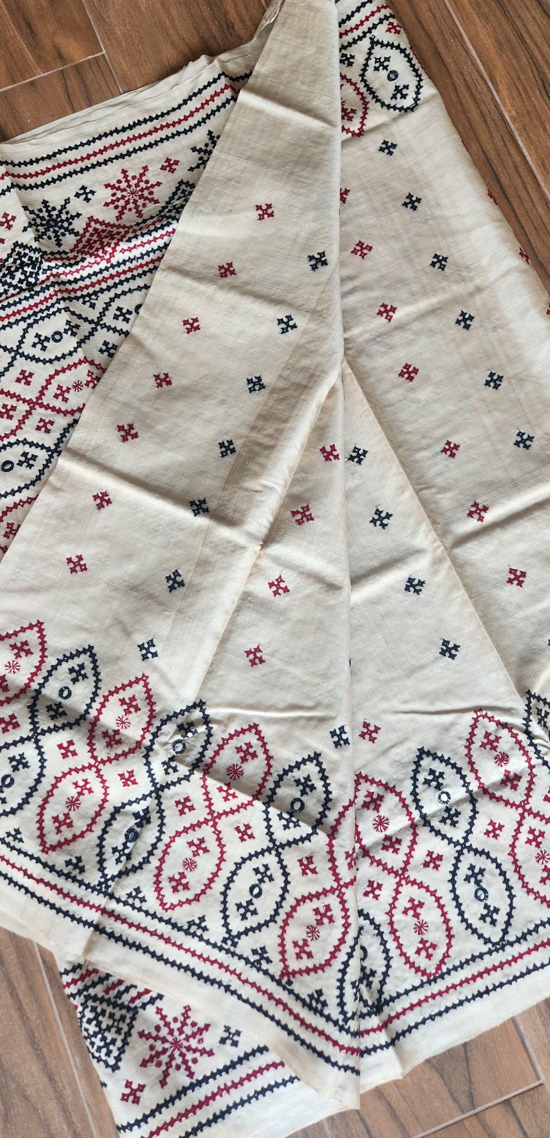 DESIGNER KUTCHWORK SILK SAREE