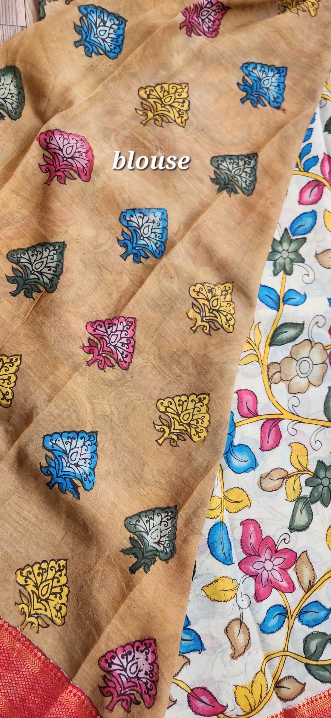 KALAMKARI SILK SAREE - KANHA