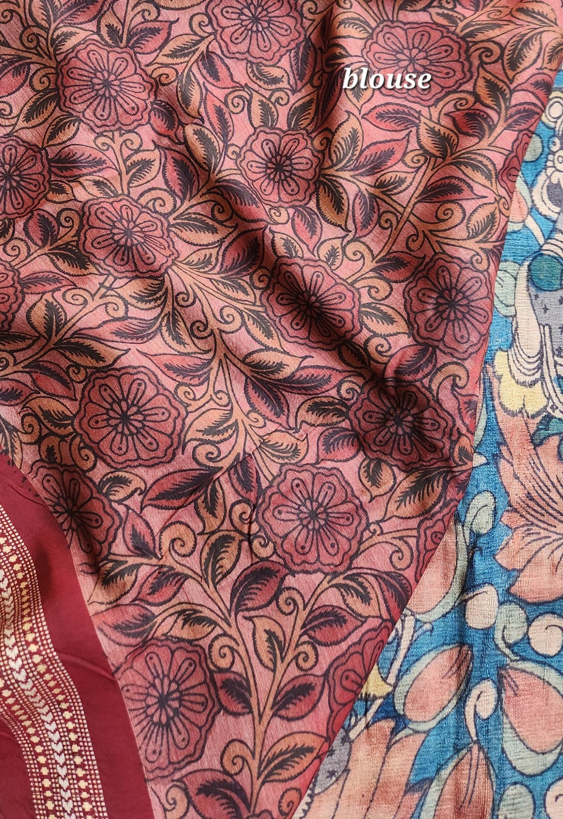 VIDARBHA TUSSAR KALAMKARI SAREE