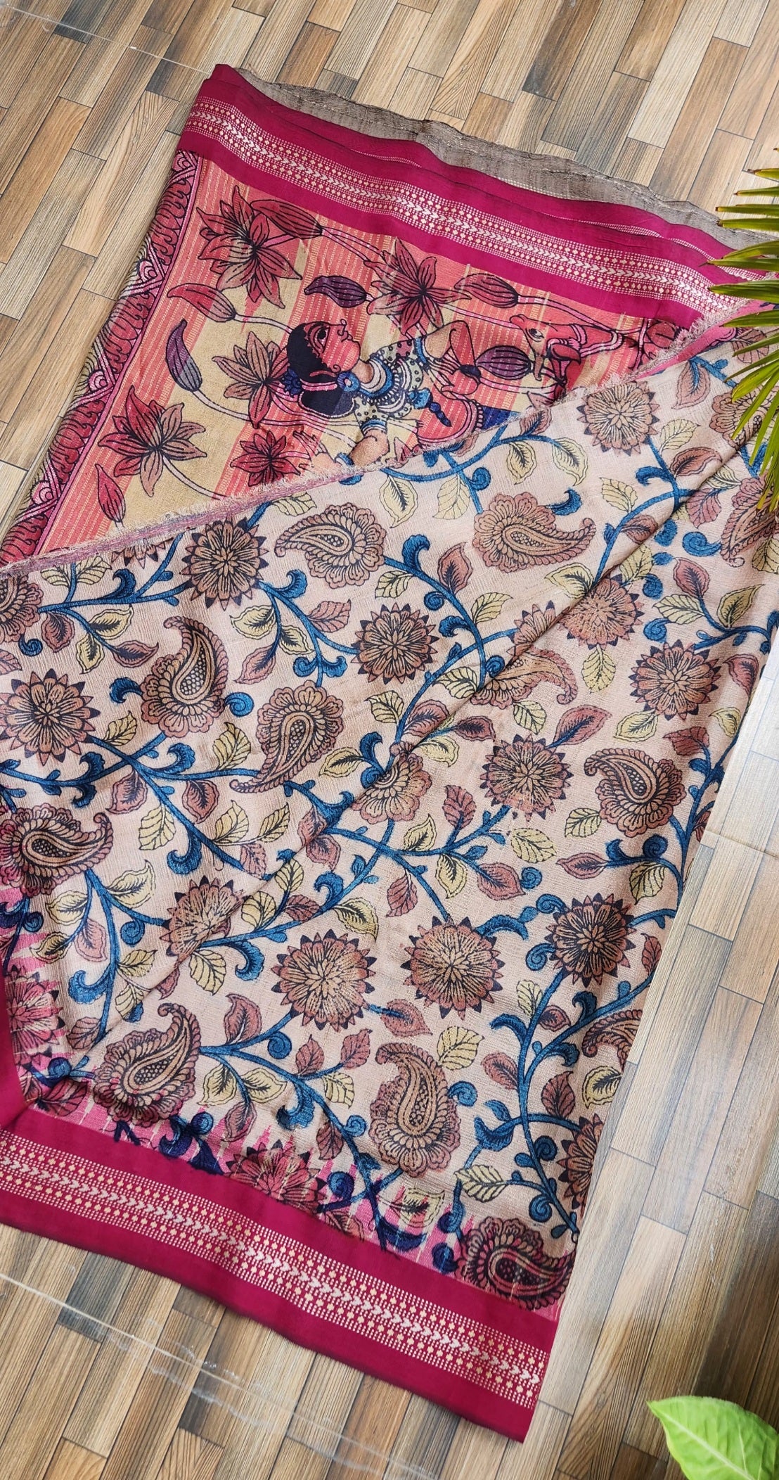 VIDARBHA TUSSAR KALAMKARI SAREE