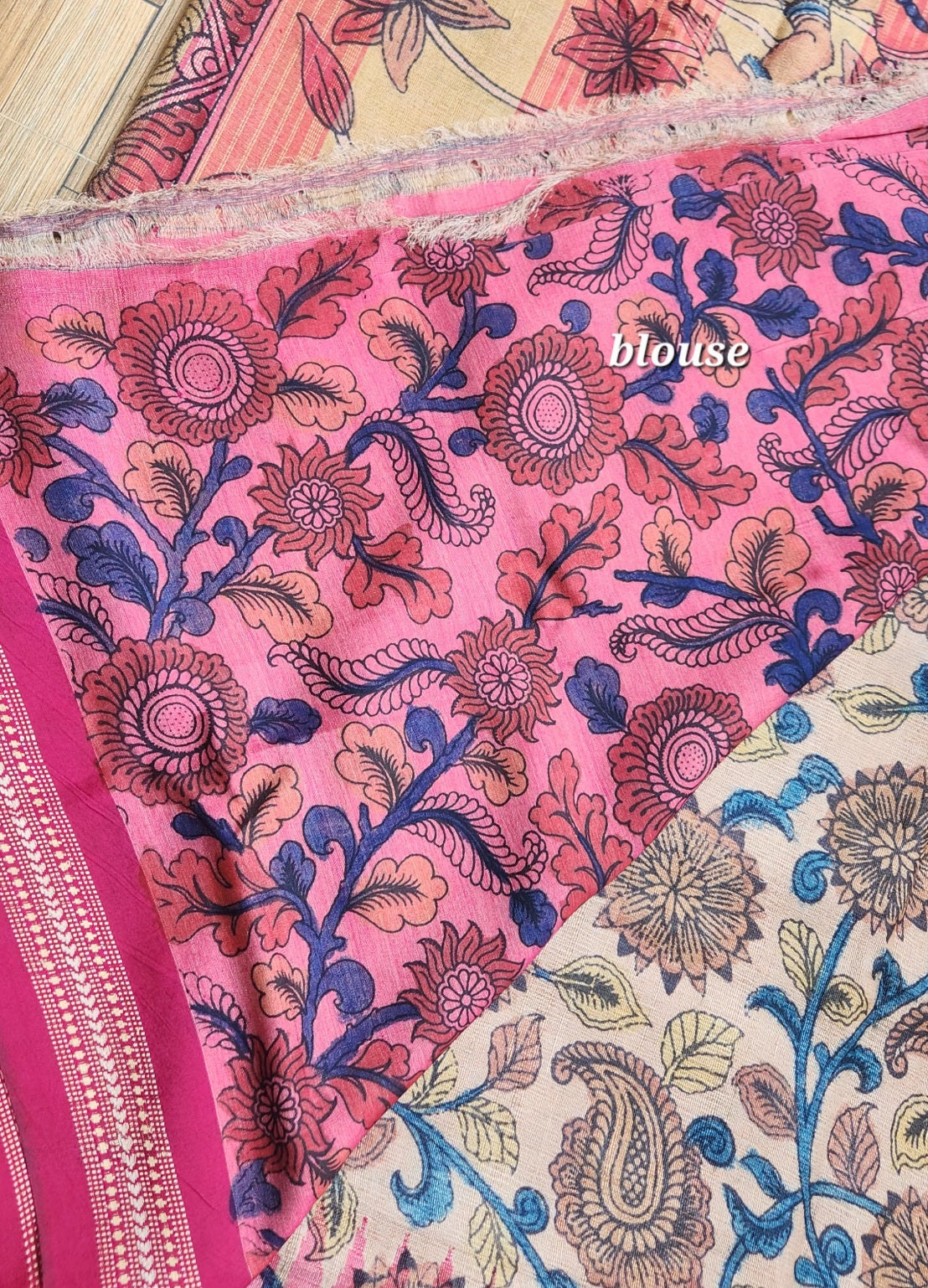 VIDARBHA TUSSAR KALAMKARI SAREE