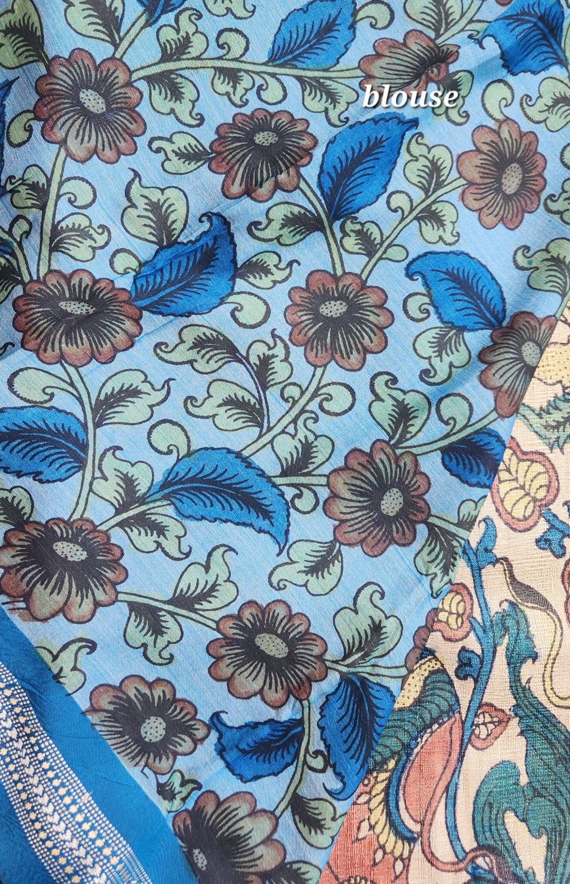 VIDARBHA TUSSAR KALAMKARI SAREE