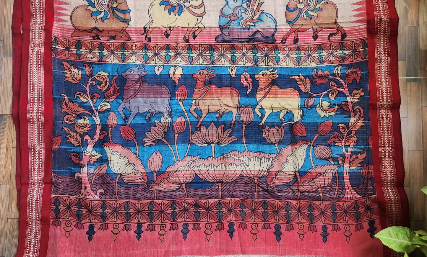 VIDARBHA TUSSAR KALAMKARI SAREE