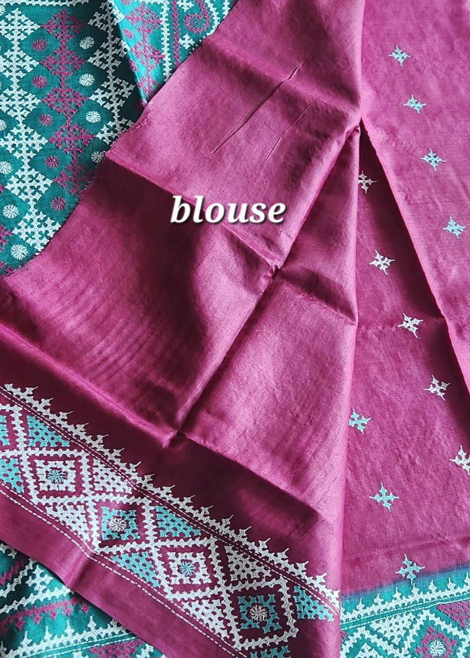 DESIGNER KUTCHWORK SILK SAREE