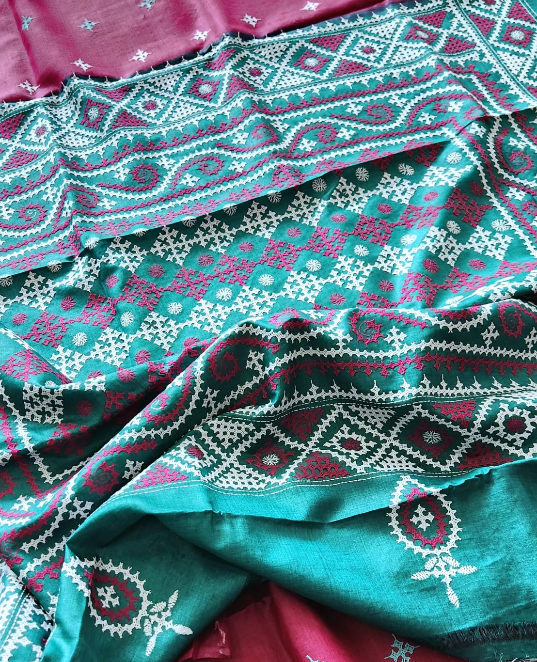 DESIGNER KUTCHWORK SILK SAREE