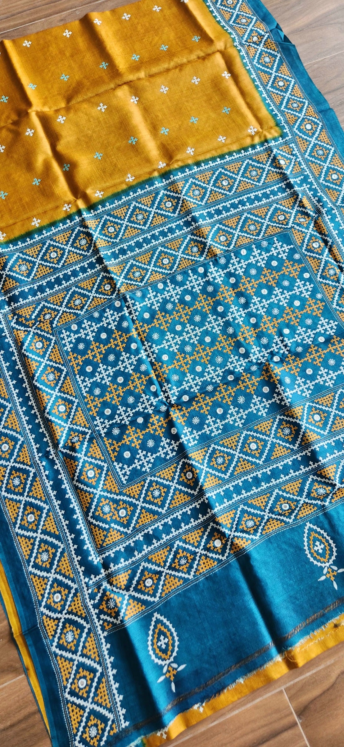 DESIGNER KUTCHWORK SILK SAREE