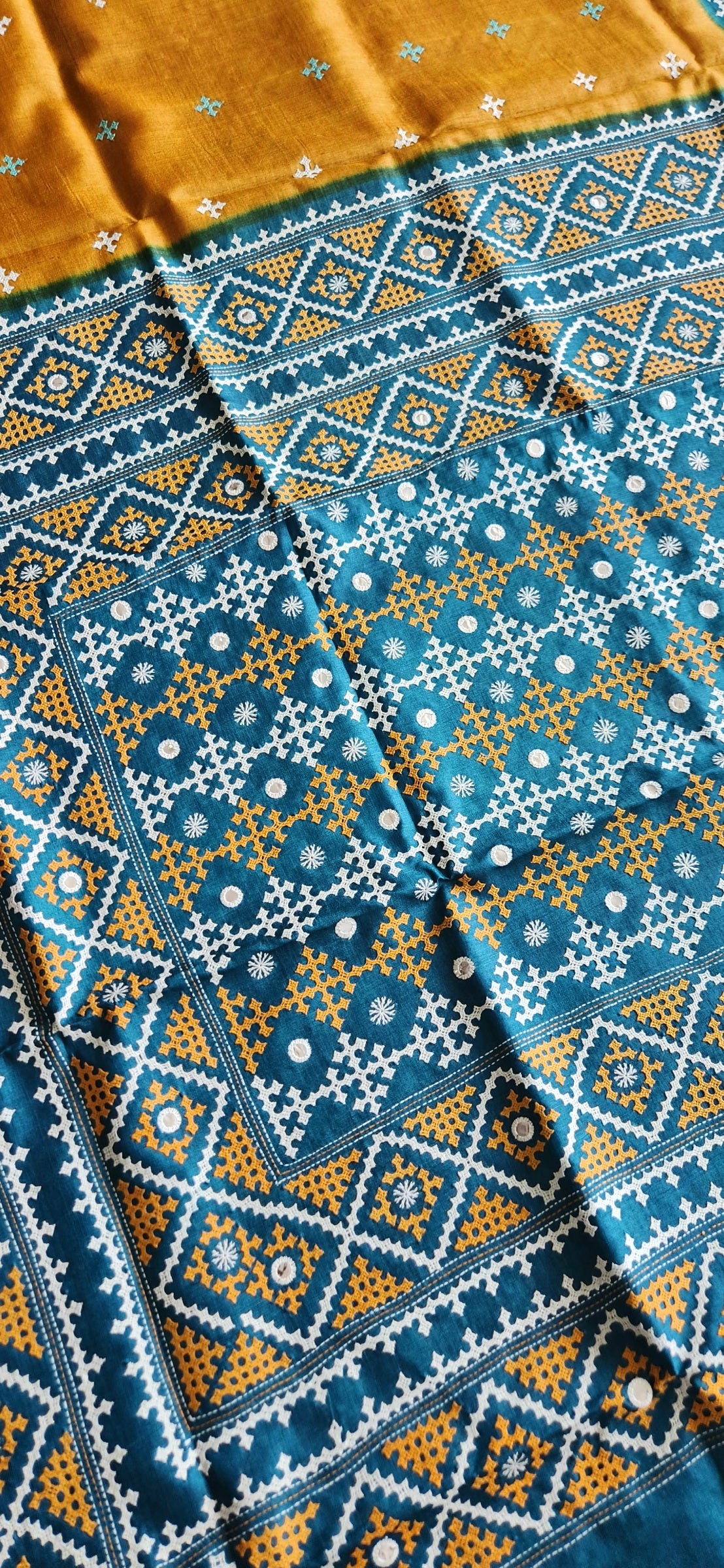 DESIGNER KUTCHWORK SILK SAREE