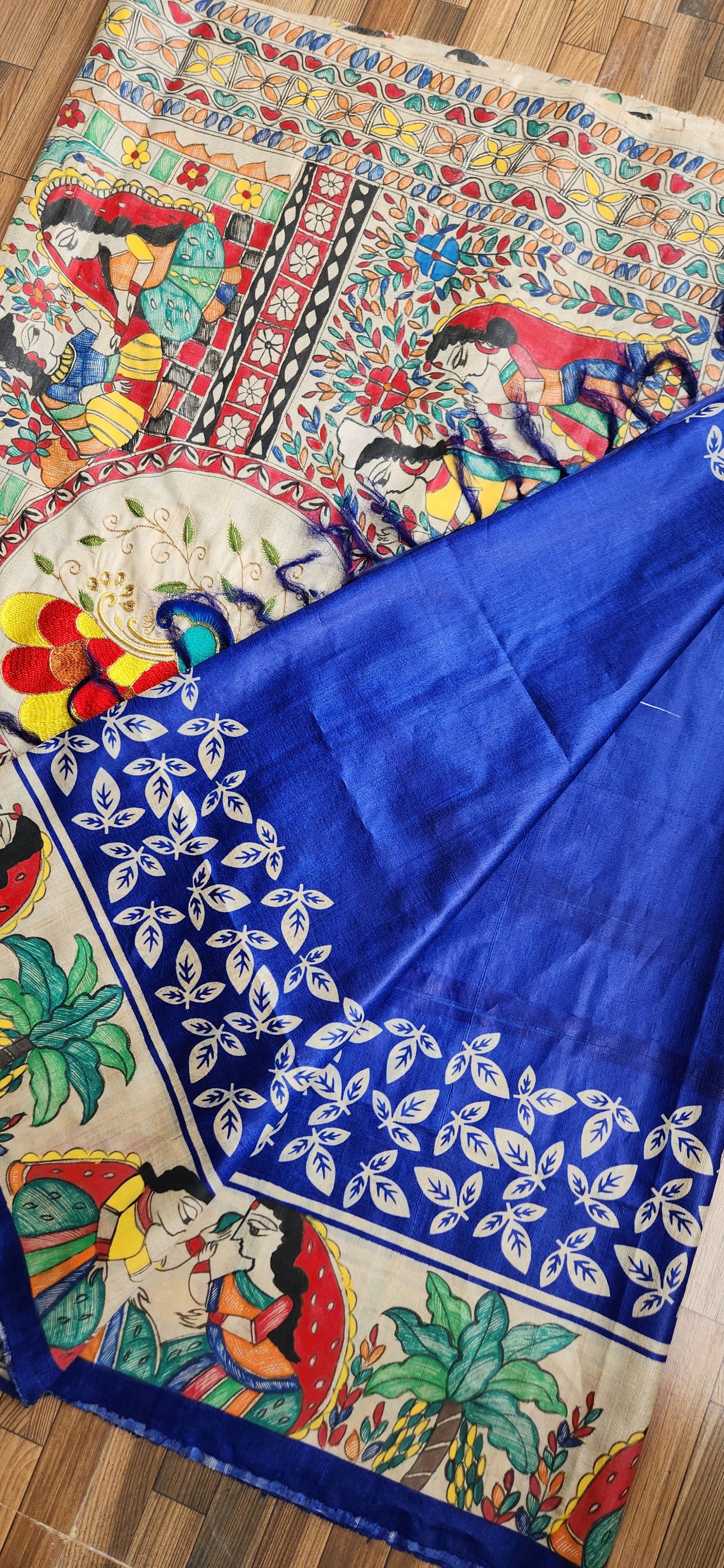 DESIGNER MADHUBANI ZARDOSI SAREE - WEDDING