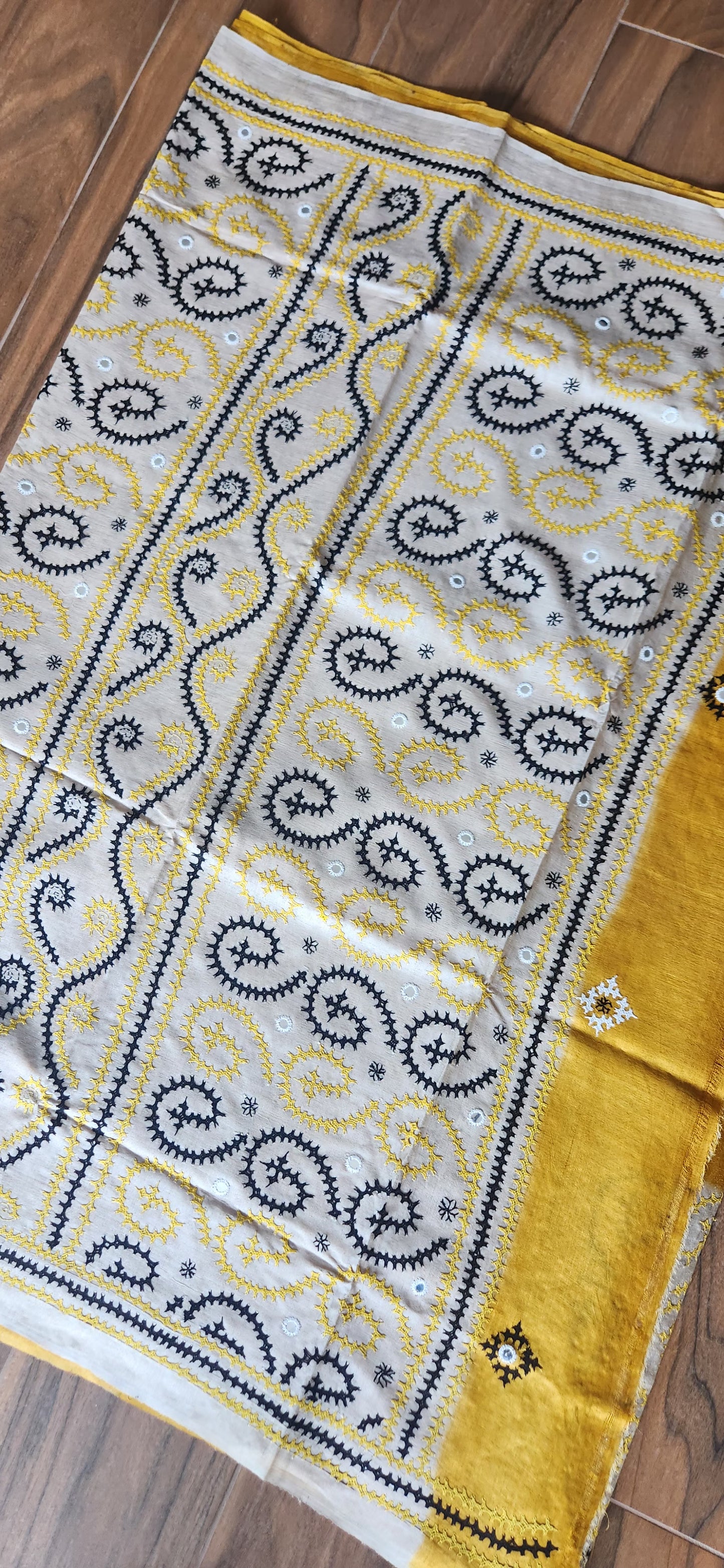 DESIGNER KUTCHWORK SILK SAREE