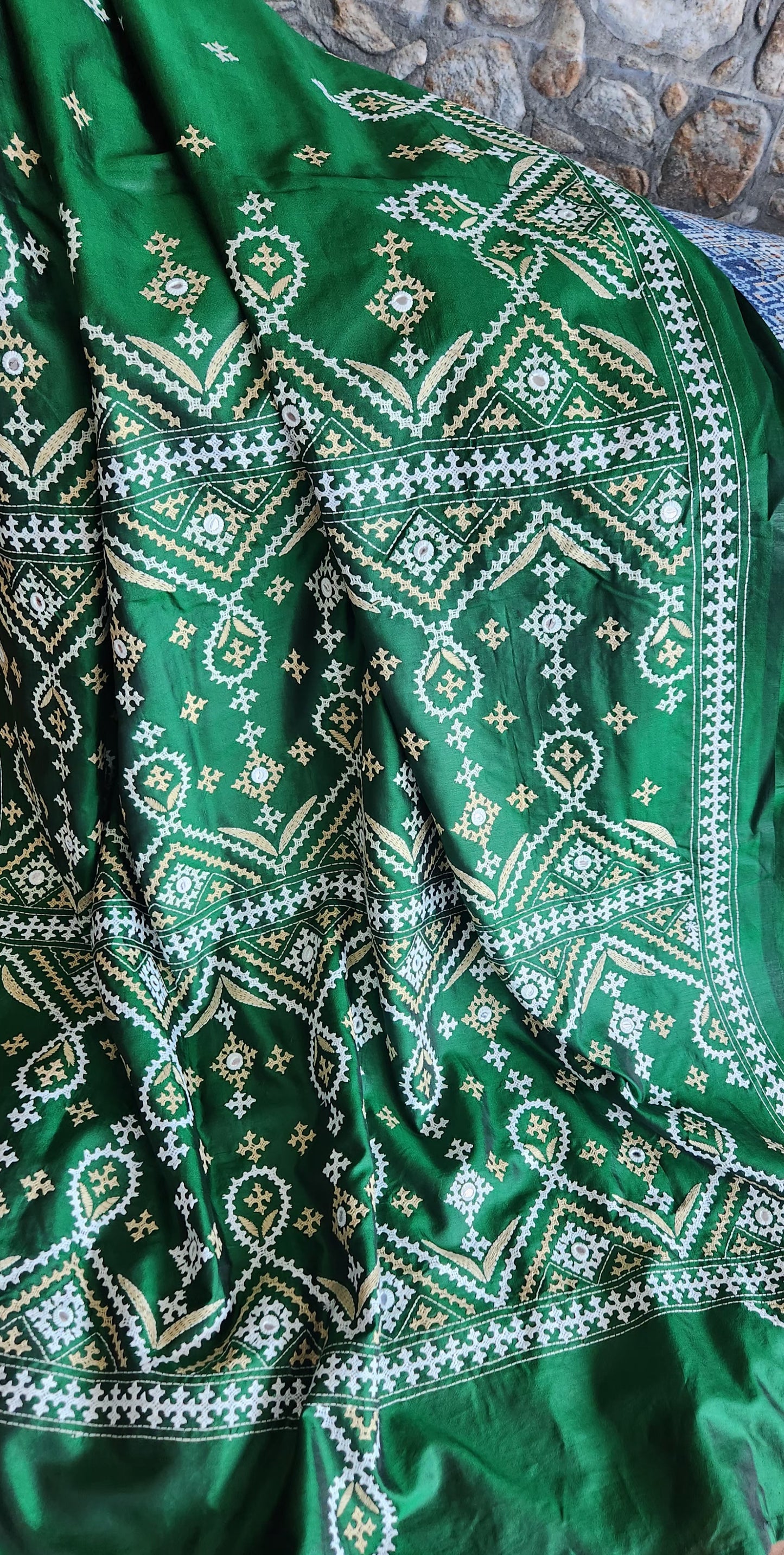 KUTCHWORK SILK SAREE
