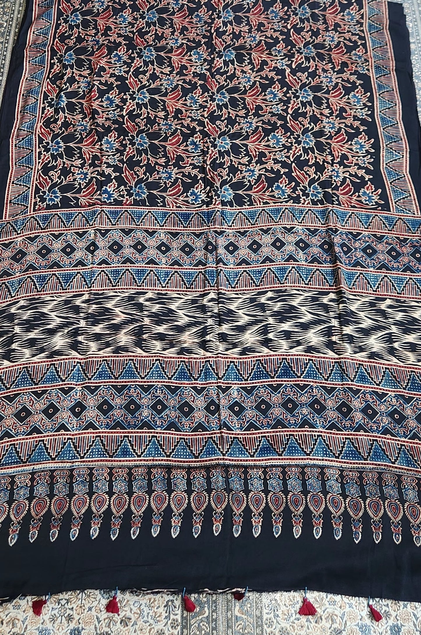 AJRAKH SILK SAREE
