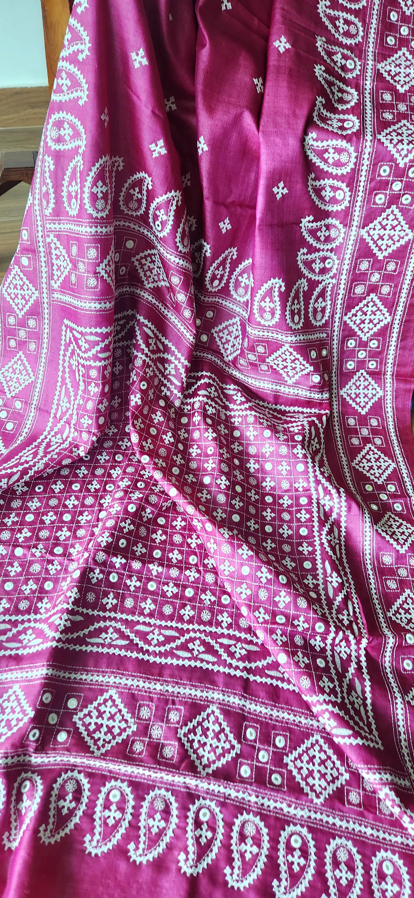 DESIGNER KUTCHWORK SILK SAREE