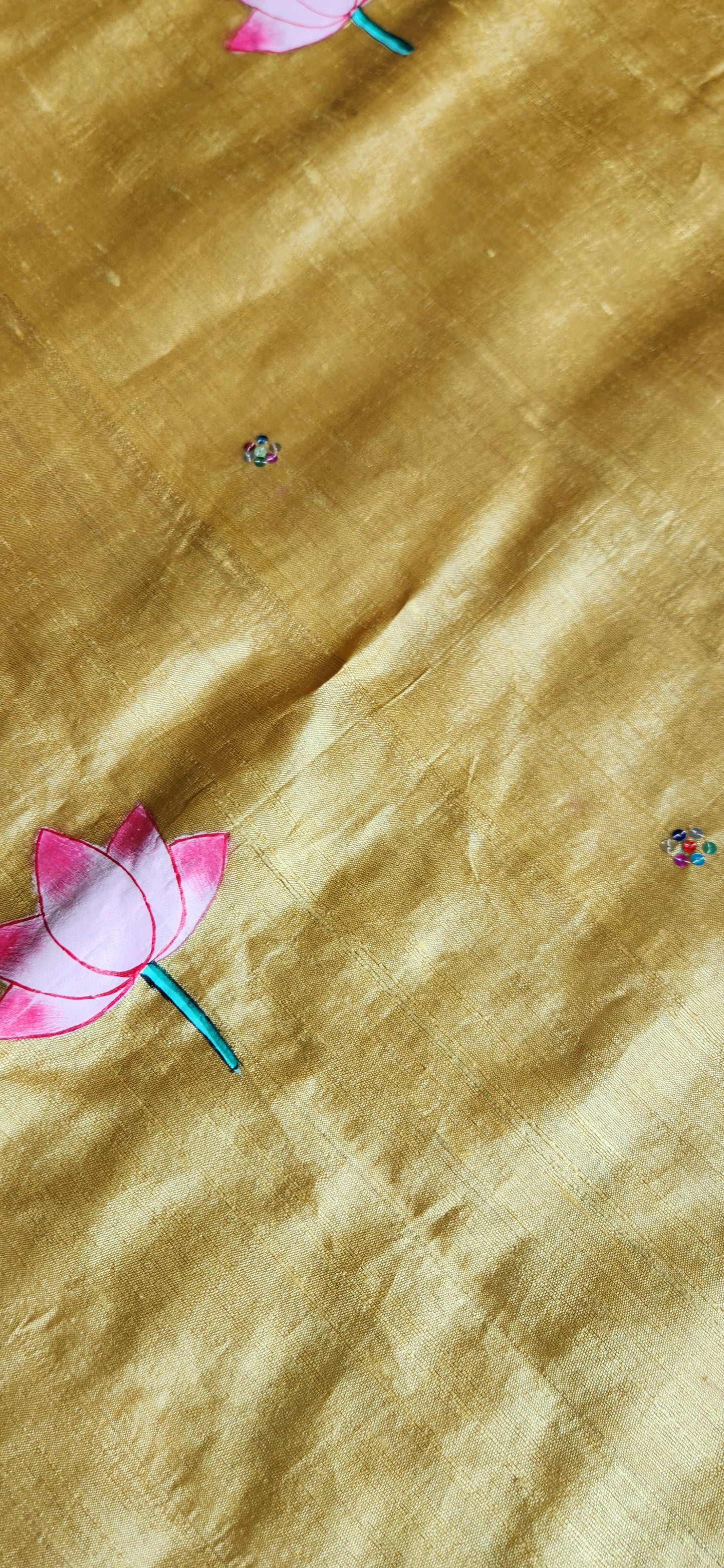 PICHWAI HANDPAINTED SAREE