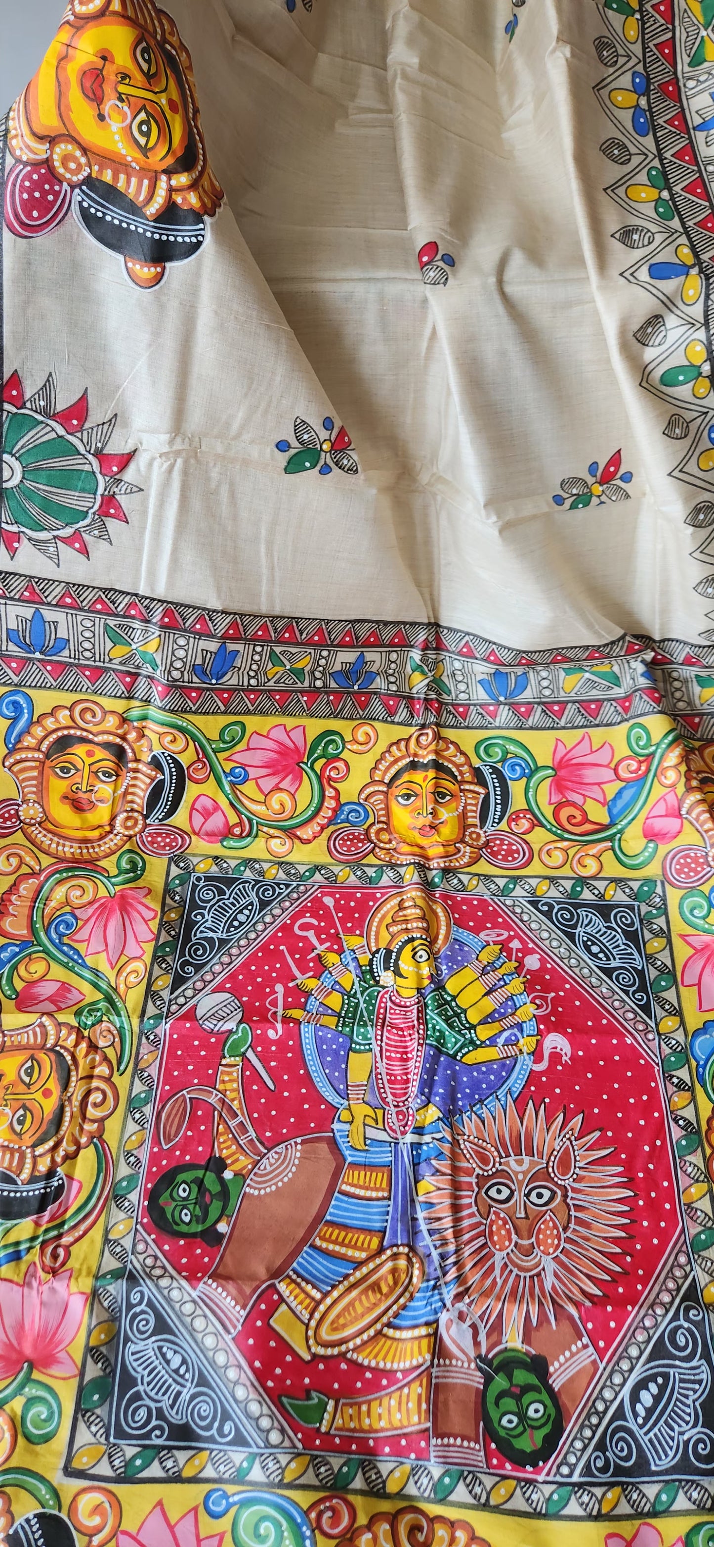DURGA JI PATTACHITRA SAREE