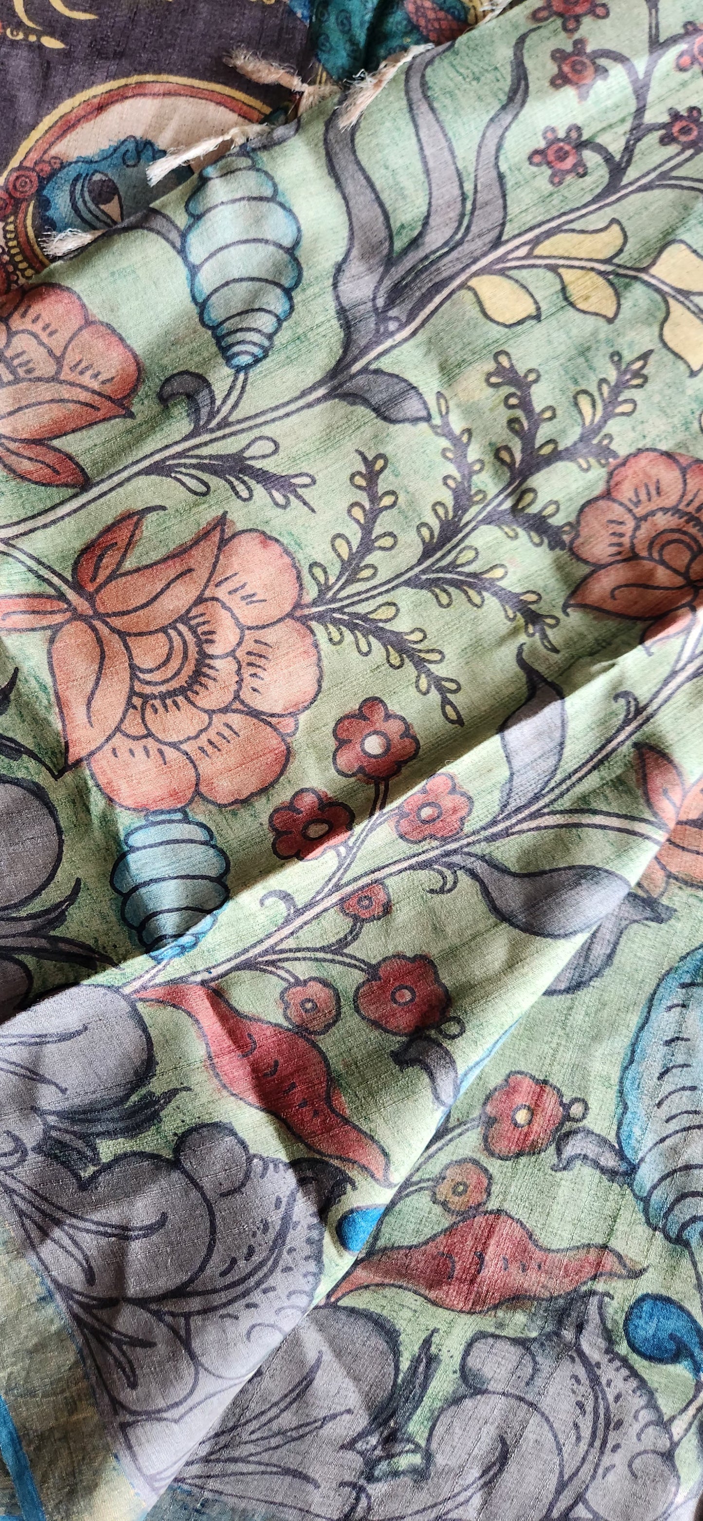 KALAMKARI SILK SAREE - LAKSHMI