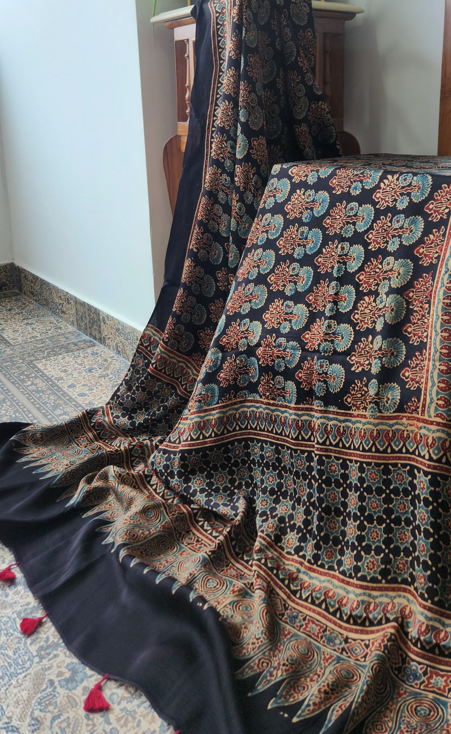 AJRAKH SILK DUPATTA